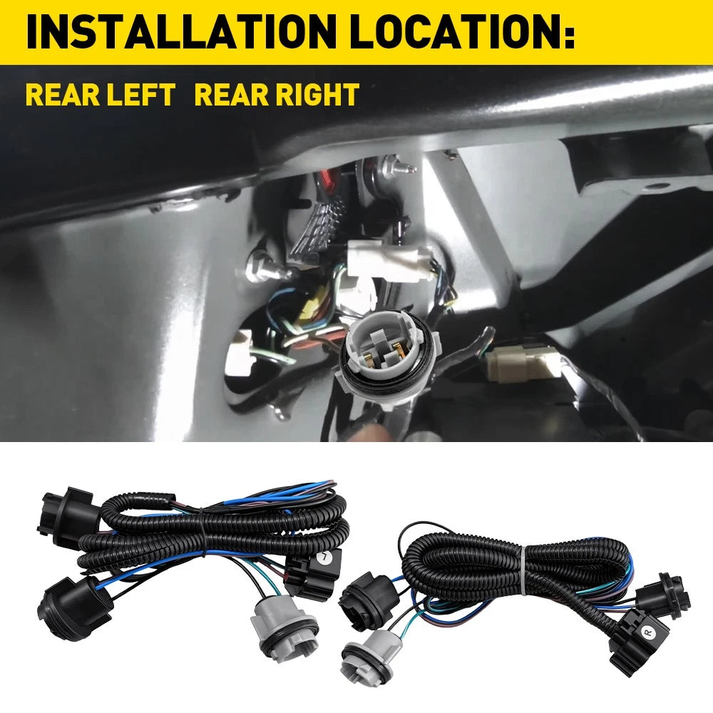 2X Tail Light Harness for Chevy Silverado 1500 2500 3500 HD (2007-2014)