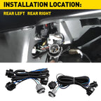 2X Tail Light Harness for Chevy Silverado 1500 2500 3500 HD (2007-2014)