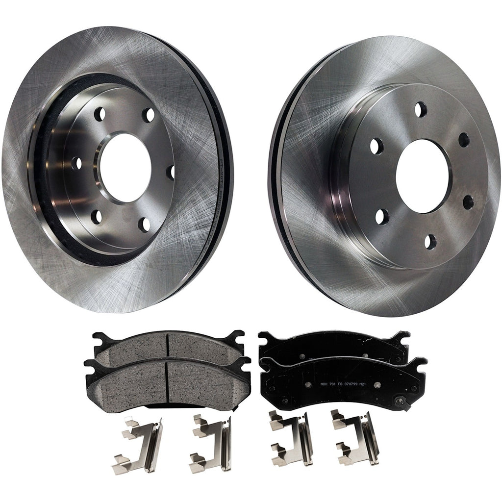Front Rotor and Pad Set for Chevrolet Silverado 1500 GMC Sierra 1500 Tahoe