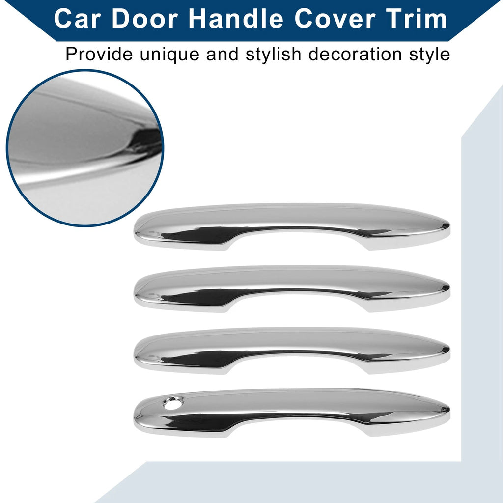 Car Door Handle Cover Trim for Toyota Camry (2018–2024) - Silver Tone