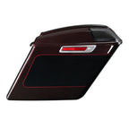 5" Saddlebags for Harley Touring (2014–Present) - Midnight Crimson/Vivid Black