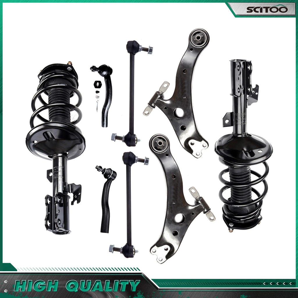 8pc Front Strut & Coil Spring Suspension Kit for Toyota Camry Lexus ES300 (2002–2003)