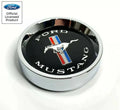 Black Center Cap for 1964–1966 Ford Mustang Tri-Bar Pony Styled Steel Hubcap