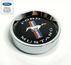 Black Center Cap for 1964–1966 Ford Mustang Tri-Bar Pony Styled Steel Hubcap