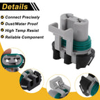 Set of 2 Pins Radiator Fan Assembly Connector Plug for Buick  No.15363993