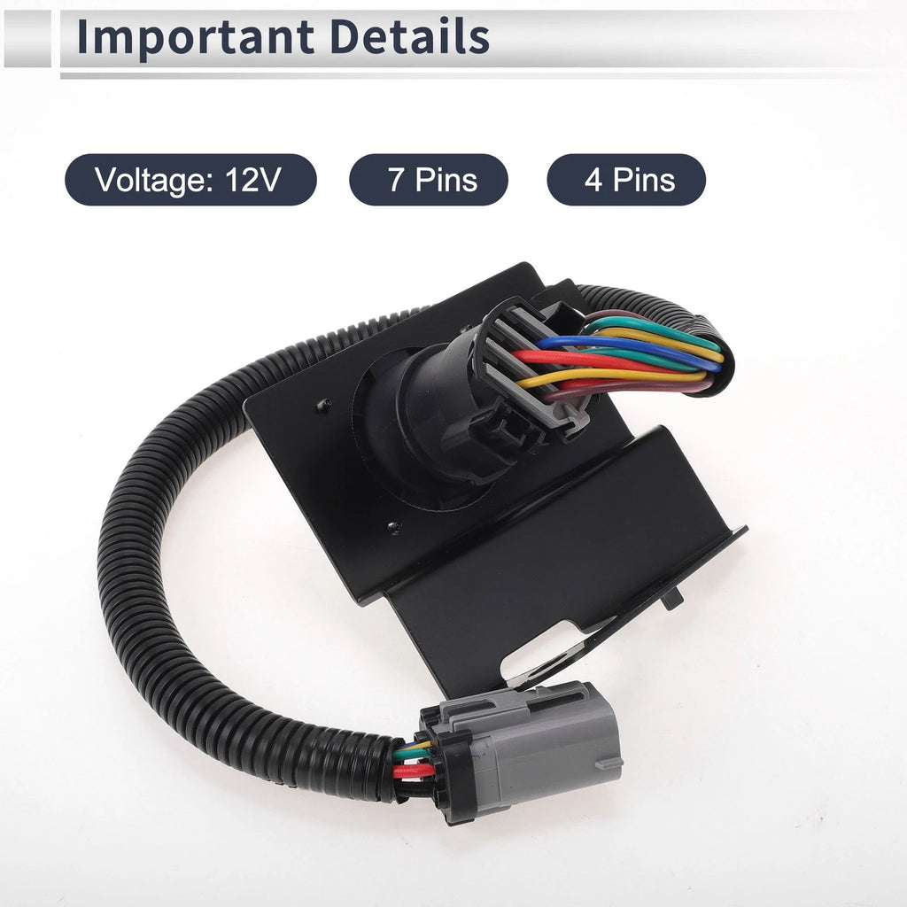 4 Pins 7 Pins Trailer Wiring Connector Cord for Ford F-250 Super Duty (1999–2001)