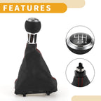 6 Speed Manual Shift Knob with Boot Cover for Audi A3 (2013–2020)