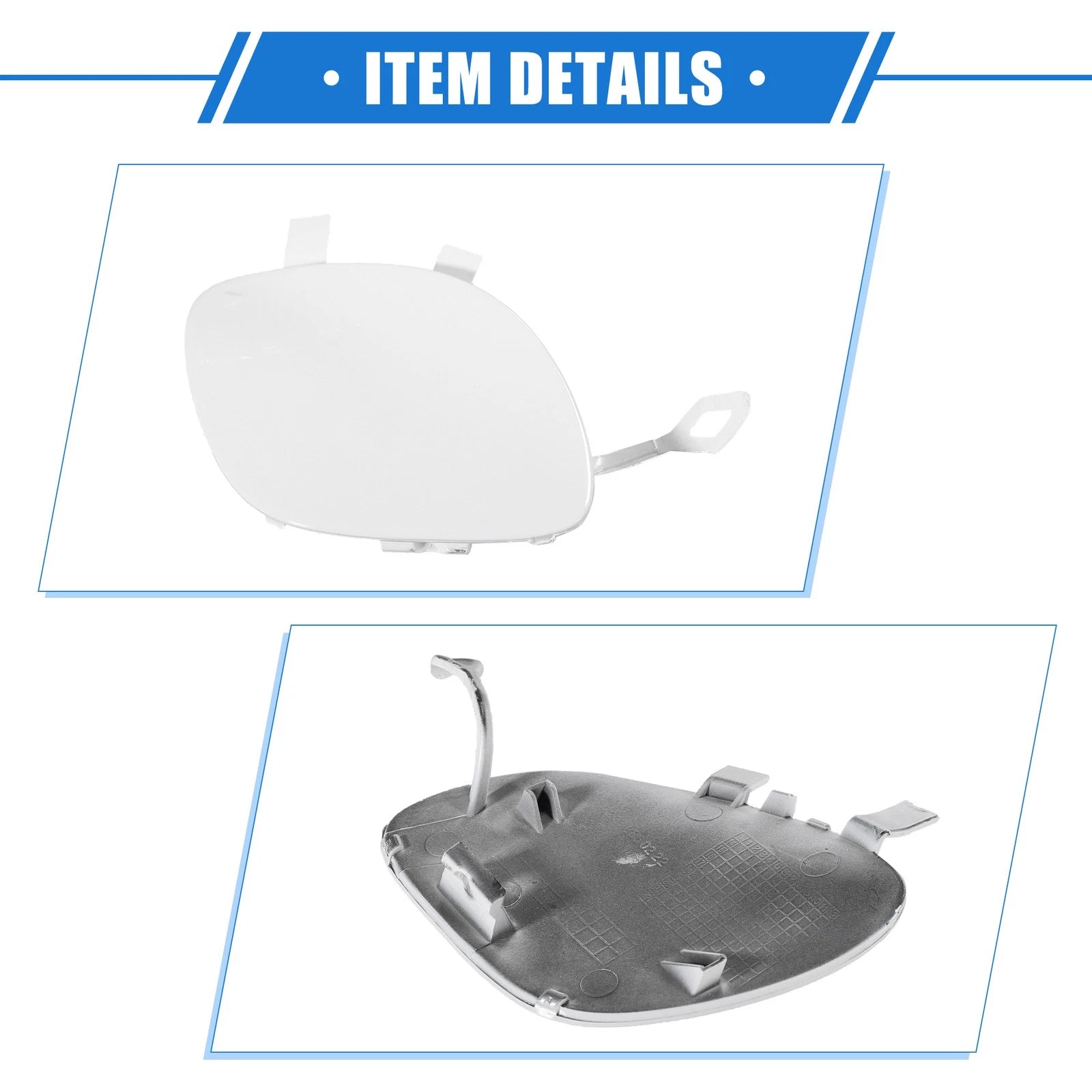 Tow Hook Eye Hole Cap for Mercedes-Benz E400 (2017–2018) White