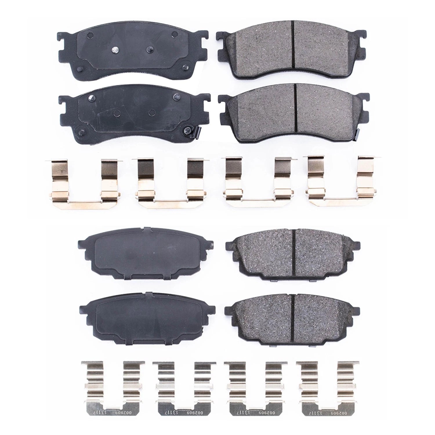 PowerStop Z17 Low-Dust Ceramic Disc Brake Pads Kit for Mazda Protege