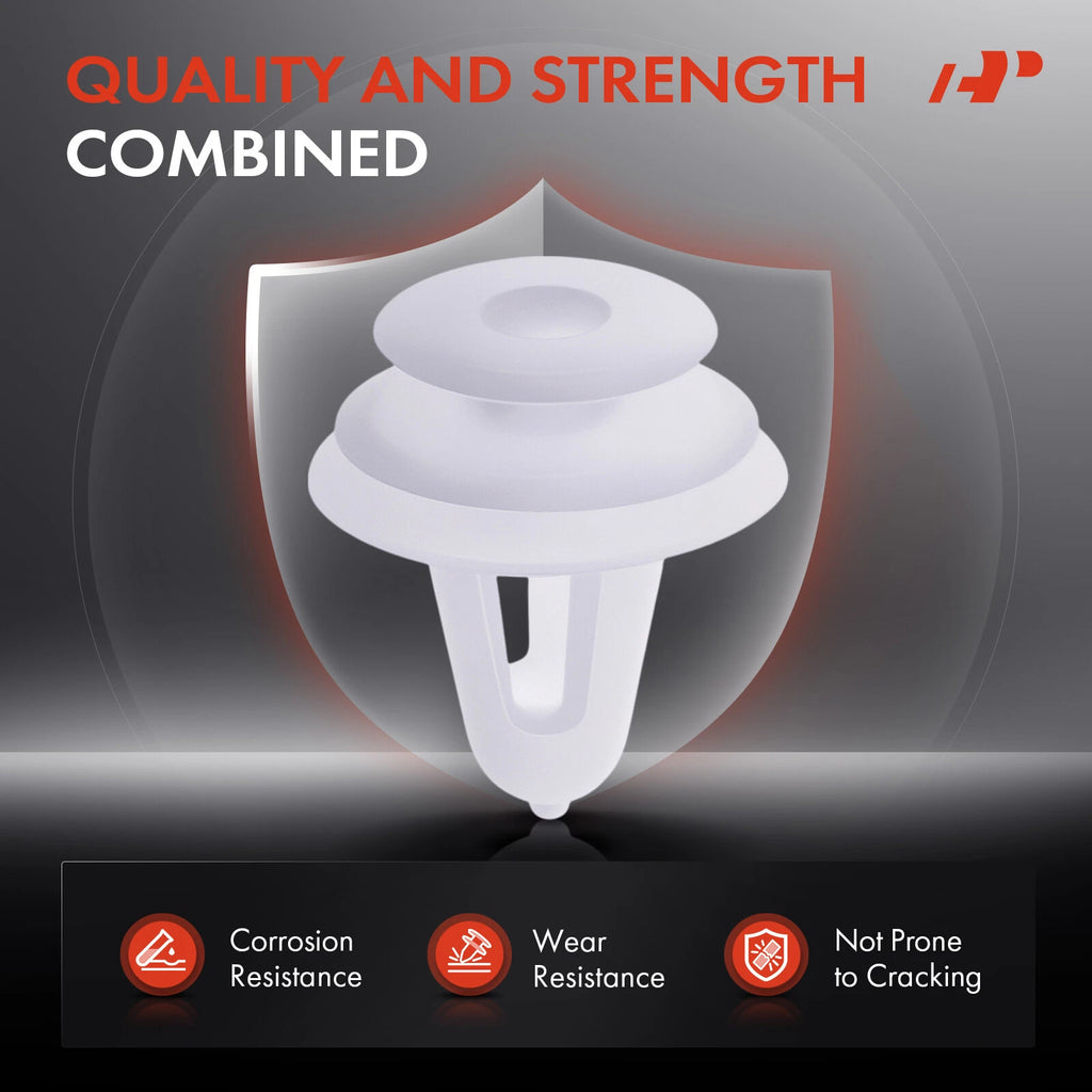 9.5mm Natural Nylon Door Trim Retainer Clips for Toyota Corolla