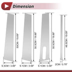 7 Pcs Door Pillar Window Trim for Ford Explorer (2002–2010) Silver Tone