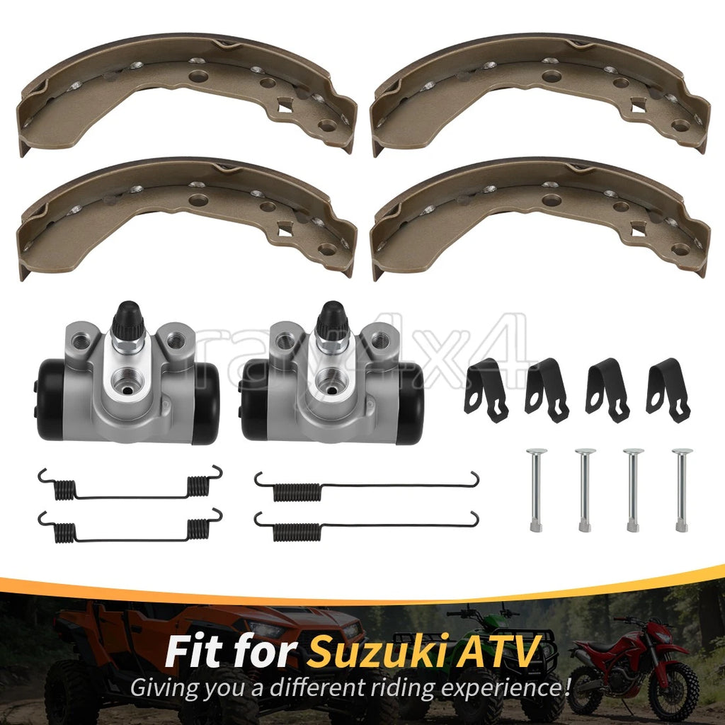 Front Brake Wheel Cylinders & Shoes for Suzuki KingQuad 300 4x4 (1999–2001)