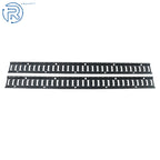 Set of 2 Black Steel E-Track Tie Down Rails for ATV Truck