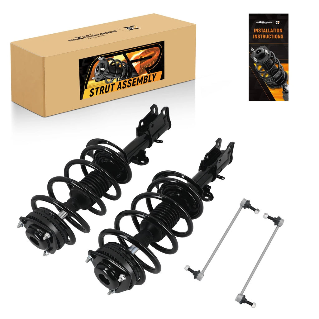 Set of 4 Front Struts w/ Sway Bar End Link for Chrysler Town & Country (2008–2016)
