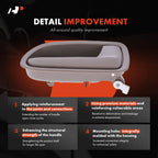 2X Front Interior Door Handle for Kia Rio (2002-2003) Sedan Wagon