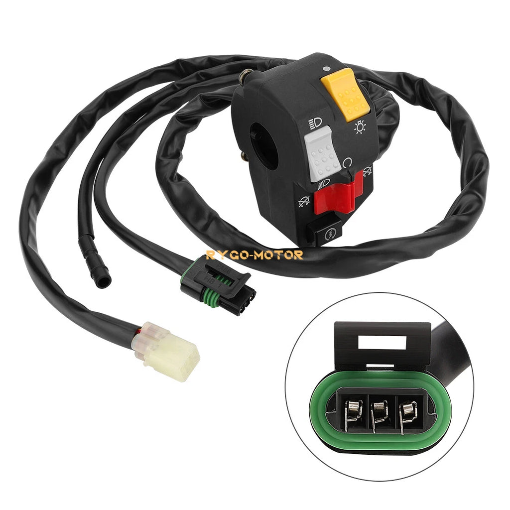 Handlebar Start Kill Headlight Switch for Honda Sportrax TRX250EX (2001–2005)