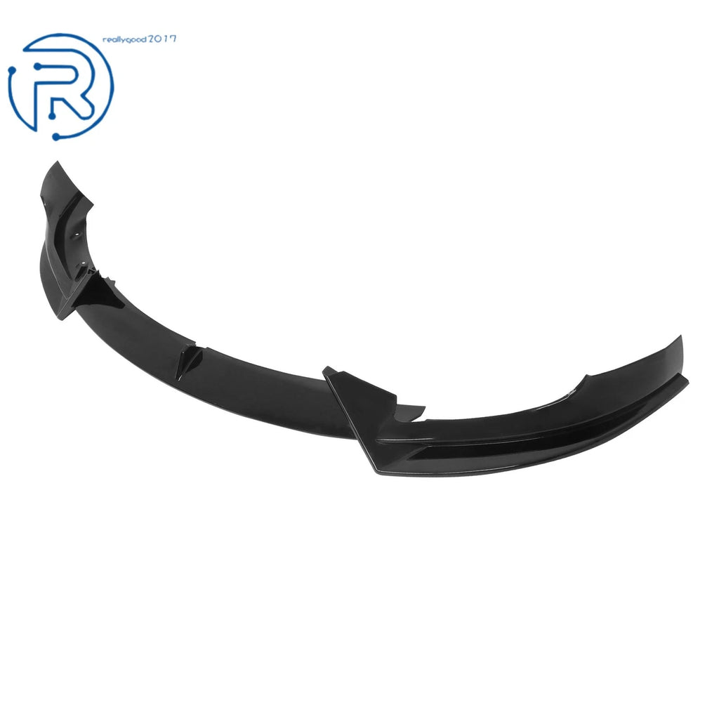 Set of Front Lip Spoiler for Tesla Model Y (2020-2024) Glossy Black