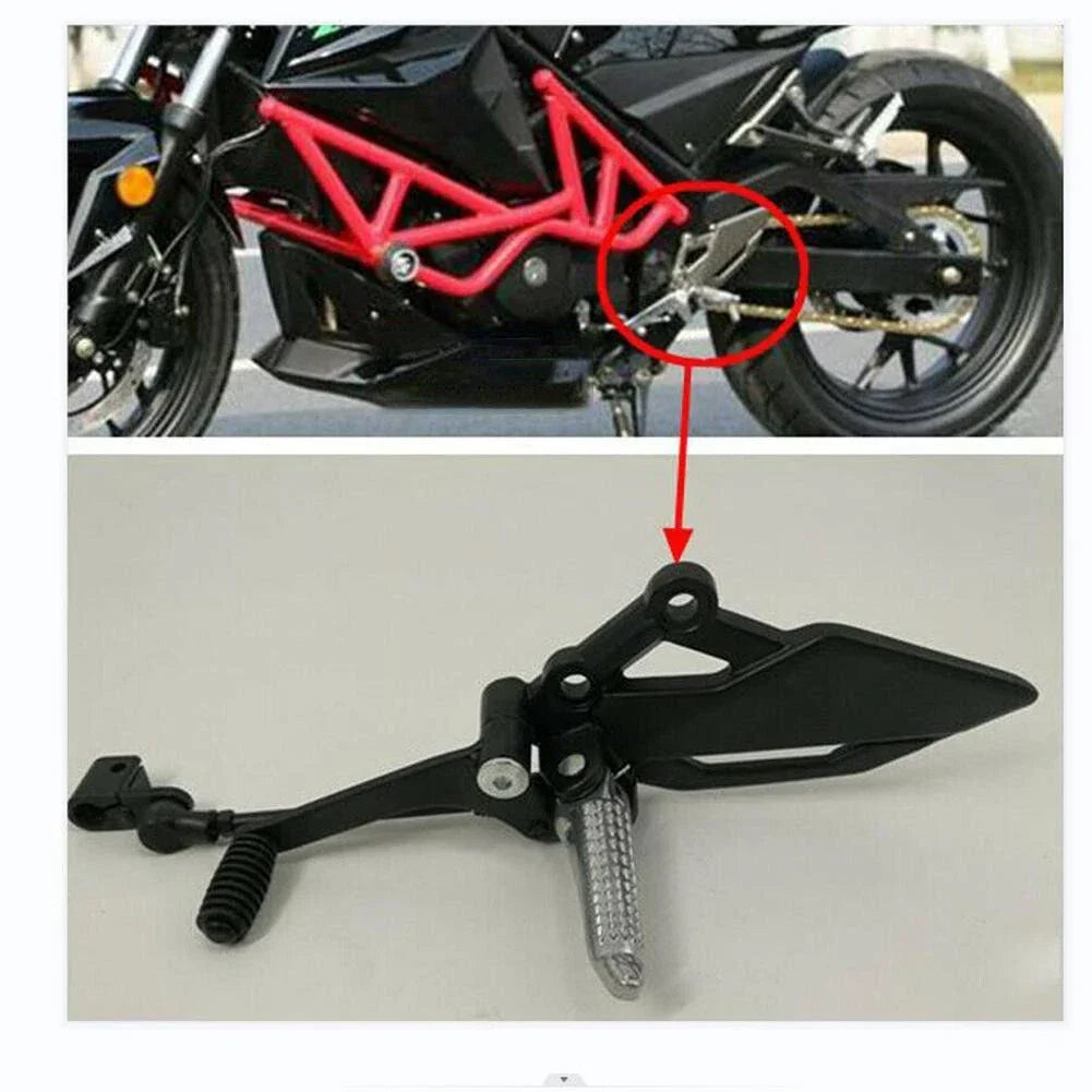 Left Foot Peg Bracket Brake Pedal High Temp Paint for Kawasaki EX 250R