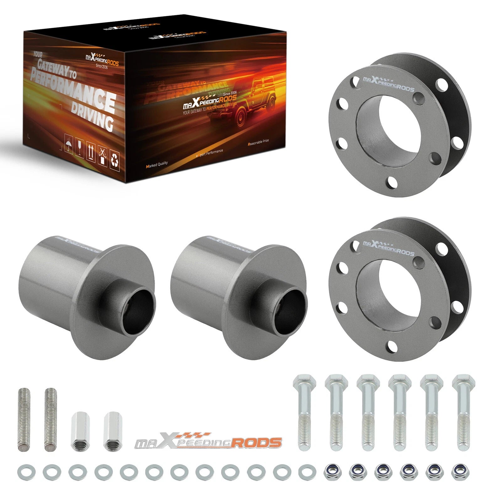 3in Lift Kit Front Rear for Lincoln Town Car (2003–2011) Strut Lift Spacers