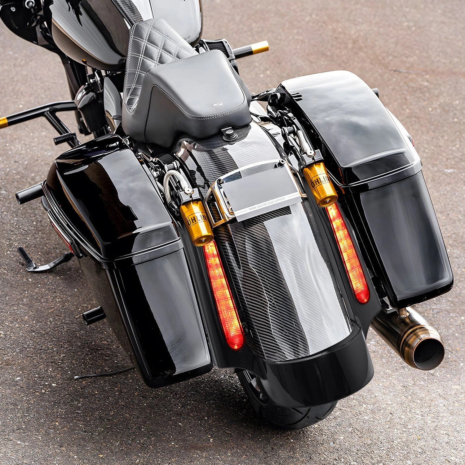 LED Rear Fender Extension Set for Harley Electra Glide Road King (2009–2013)