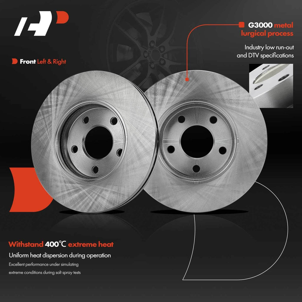 Front Disc Brake Rotors for Chevrolet Malibu HHR Pontiac G6 (2004–2008)