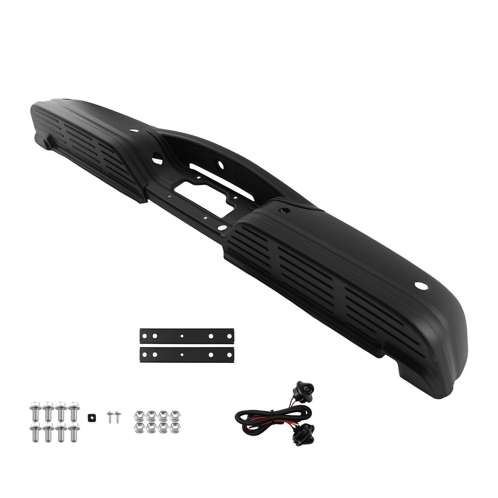 Black Rear Bumper for Ford F-250/F-350 Super Duty (1999–2007) Steel