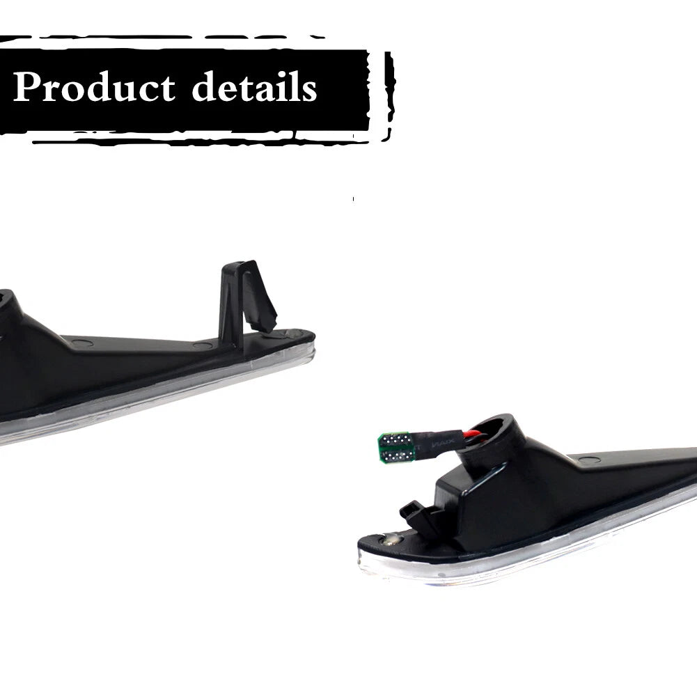 LED Amber Front Bumper Side Marker Lights for Benz W211 E-Class (2003–2006)