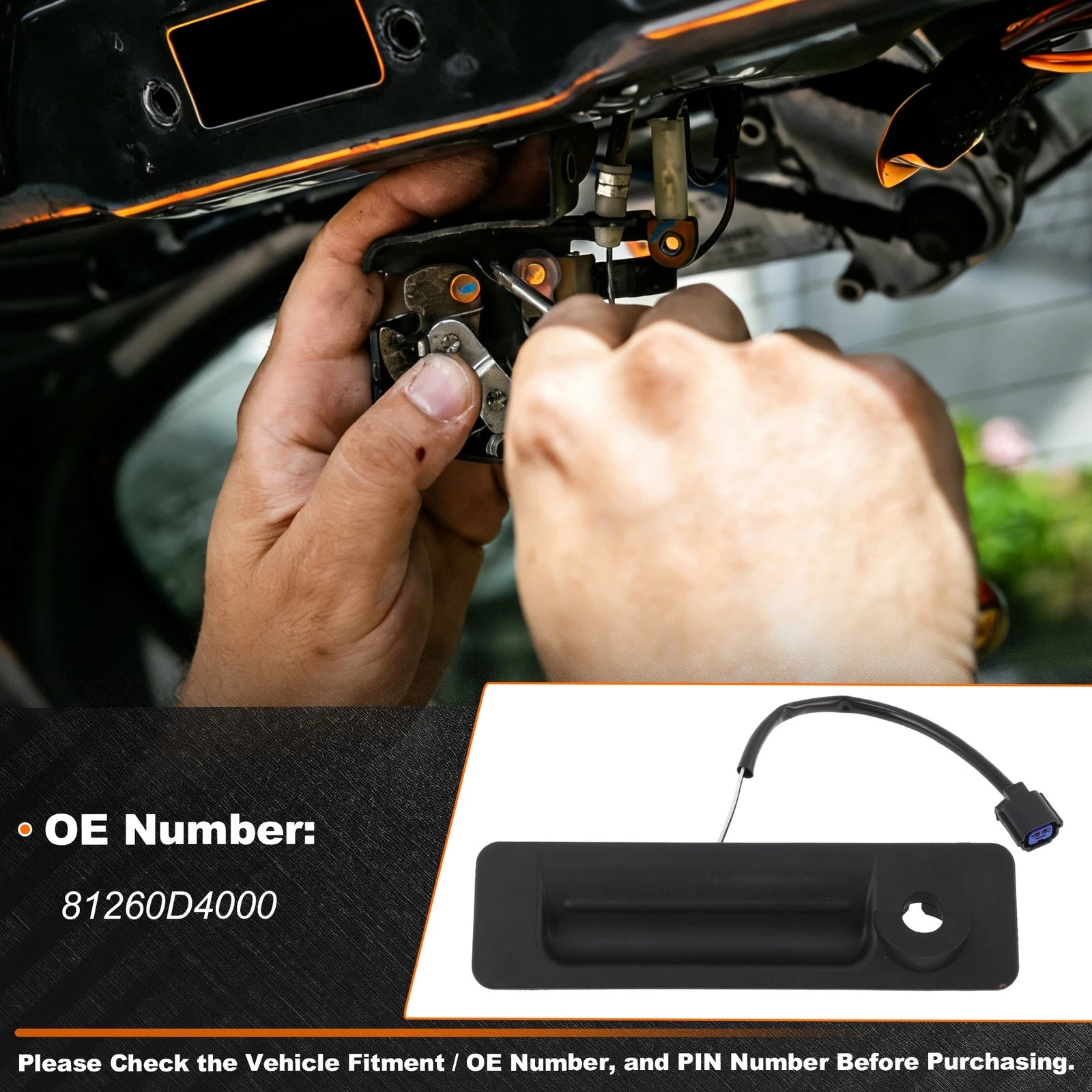 Tailgate Trunk Release Switch for Kia K5 (2015–2019) No. 81260D4000