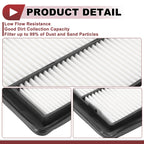 Car Engine Air Filter No. 165464BC1A for Nissan Rogue 2014–2020