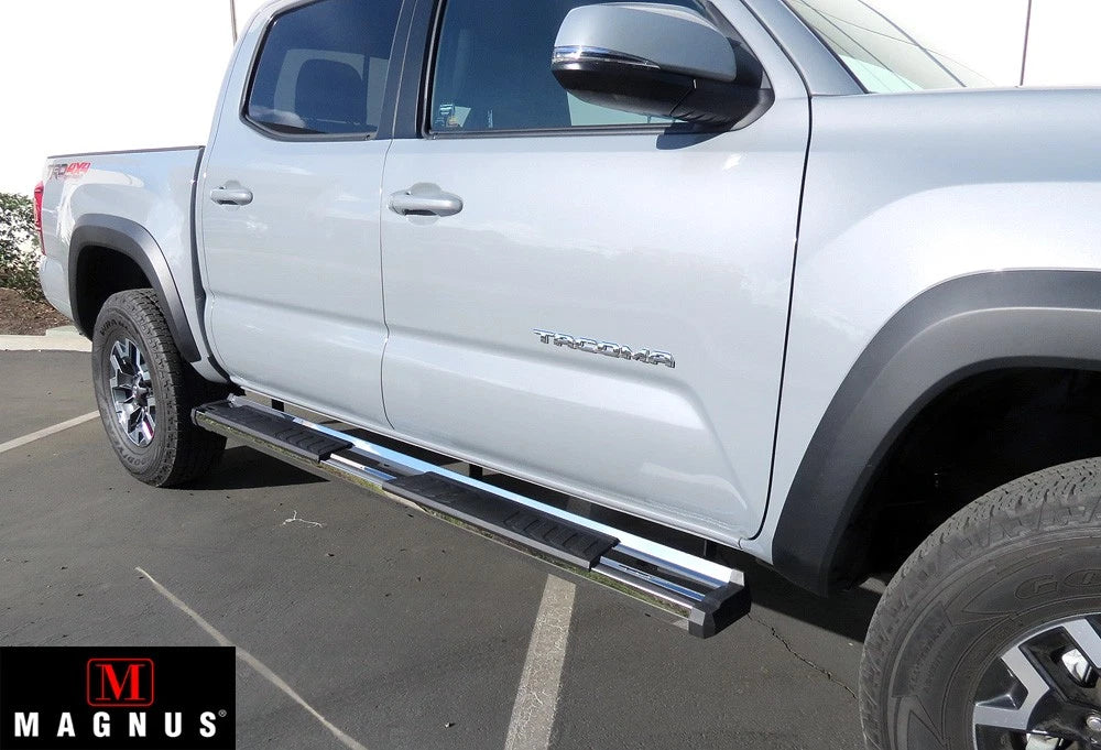 Chrome Running Boards for Toyota Tacoma (2005-2023)