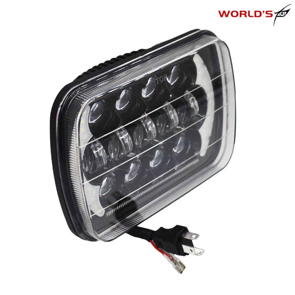 Super White LED Headlight for Jeep Cherokee XJ YJ (5x7'', 7x6'')