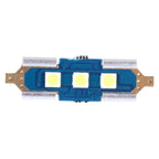 Set of 10 31mm White 3030-3-SMD Festoon LED Bulbs for Car Interior Light