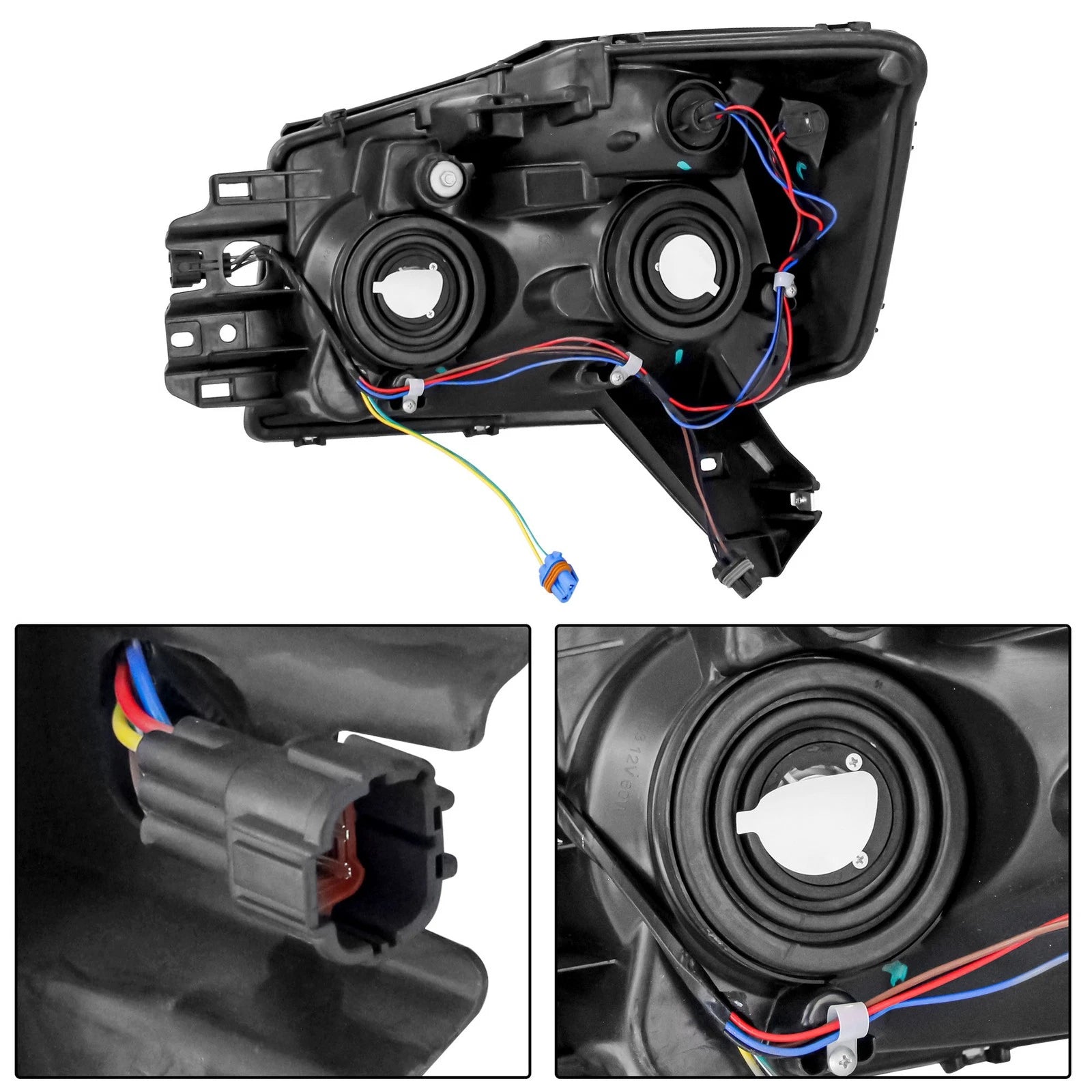 Set of 2 Headlight Assembly Lamps for Titan Armada (2004–2015)