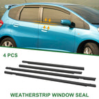 Set of 4 Weatherstrip Window Seal No.72410SELT01 for Honda Fit (2001–2008)