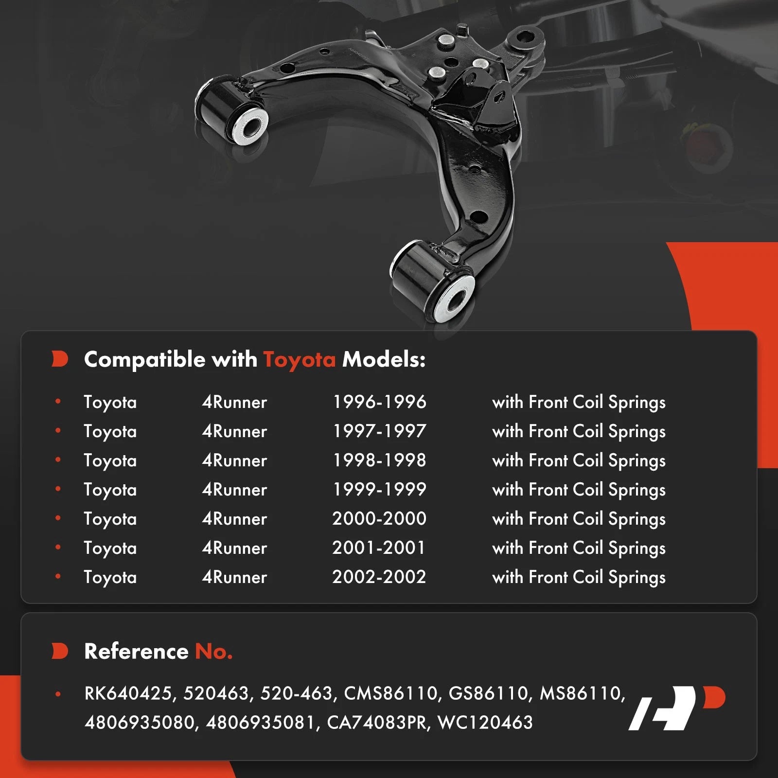 Front Left Lower Control Arm for Toyota 4Runner (1996–2002)