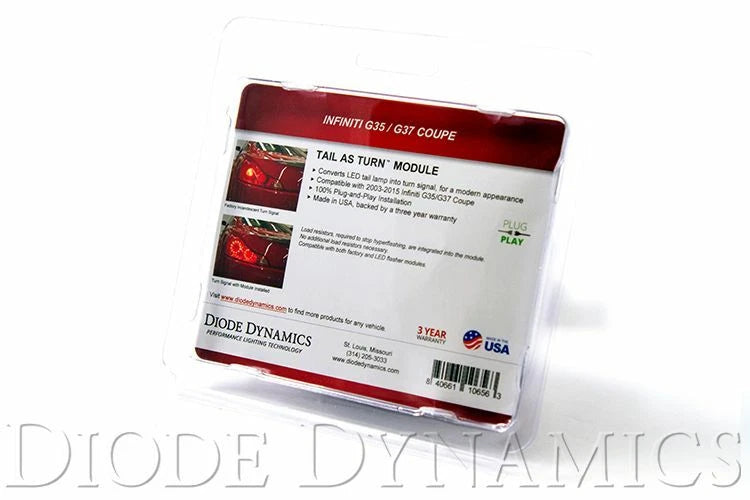Tail As Turn Signal Module for Diode Dynamics for 2008–2015 Infiniti G37 Q60