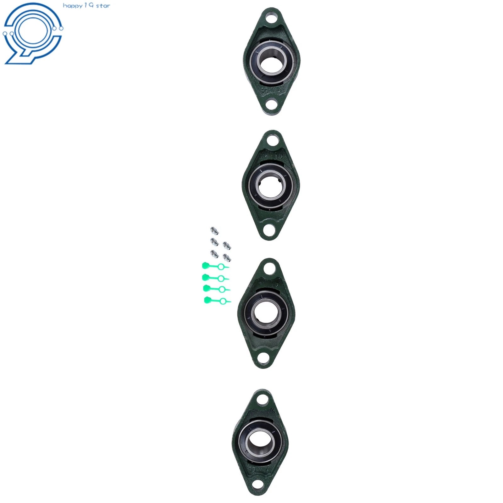 Set of 4 UCFL206-20 Pillow Block Bearings for (Self-Aligning)