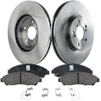 Front Brake Disc and Pad Kit for Honda Pilot (2009–2015) Ceramic