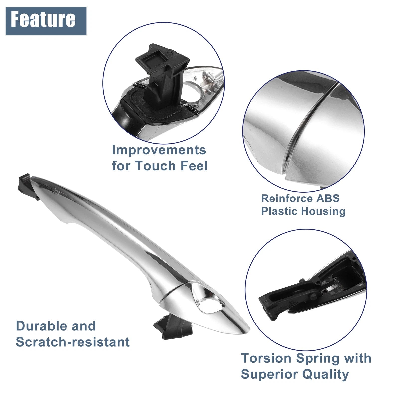 Front Left Door Handle for Hyundai Elantra (2011–2016)