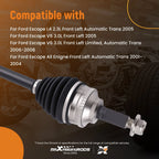 Front Left CV Axle Shaft for Ford Escape Mazda Tribute (2001–2007)