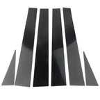Set of 6 Pillar Posts Door Trim Black Cover Kit for Toyota Sienna (2004–2010)