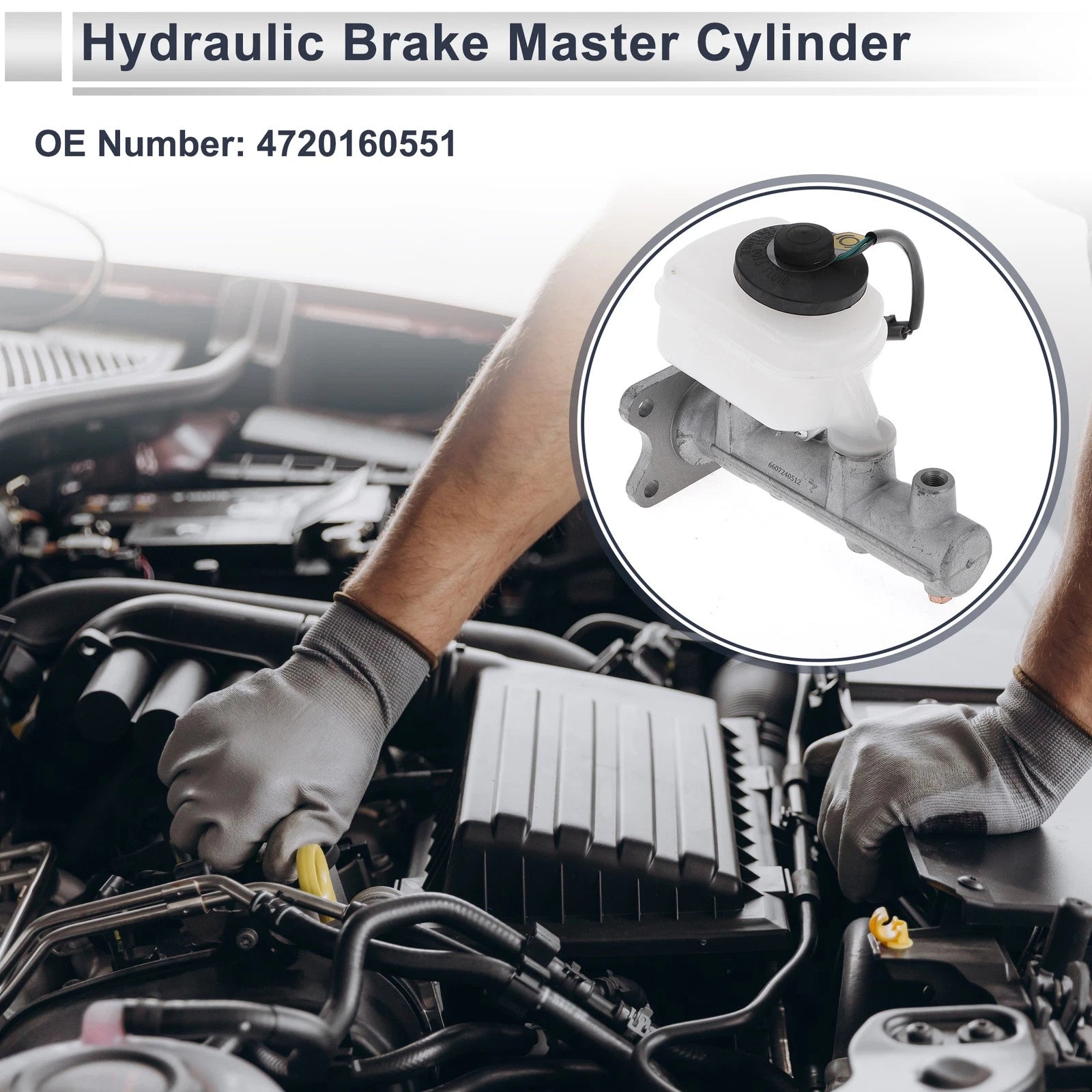 Brake Master Cylinder with Reservoir No. 4720160551 for Toyota Land Cruiser (1995–1997)