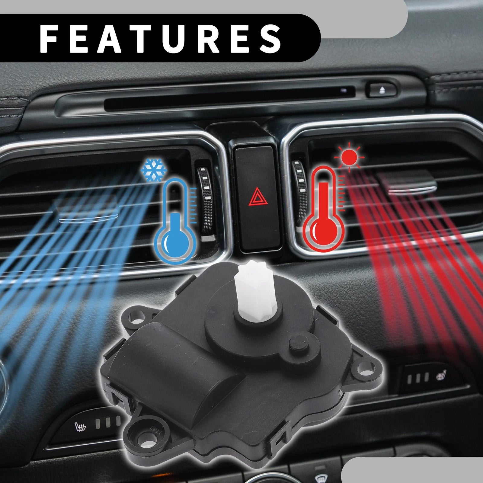 HVAC Heater Blend Door Actuator No.22877649 for Chevrolet Equinox (2013–2017)