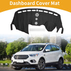Dashboard Cover for Ford Escape (2013–2019) Dash Mat Carpet Black Red