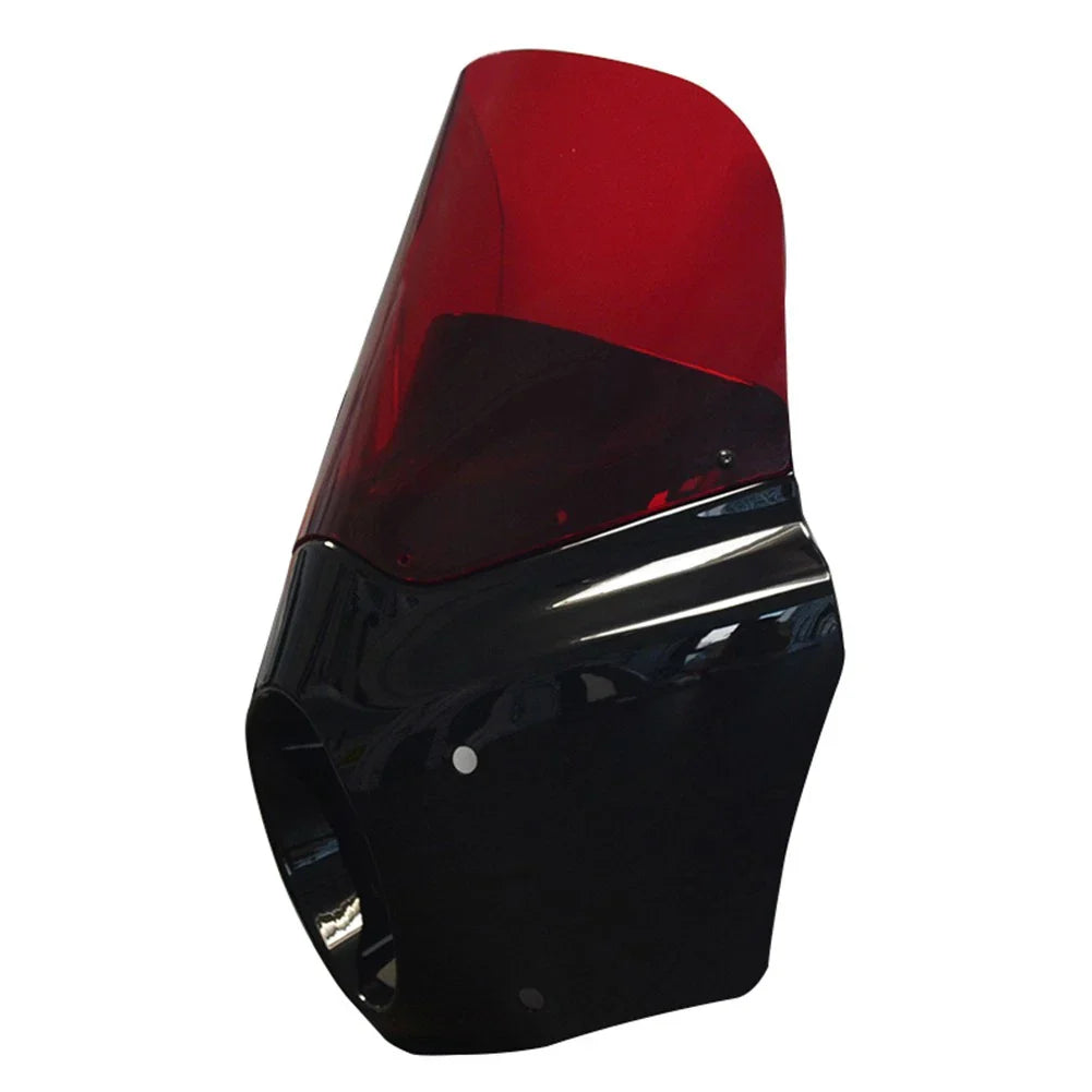 11" Red Fairing Windshield w/ 62mm Clamps for Harley Dyna Super Glide (2006-2010)