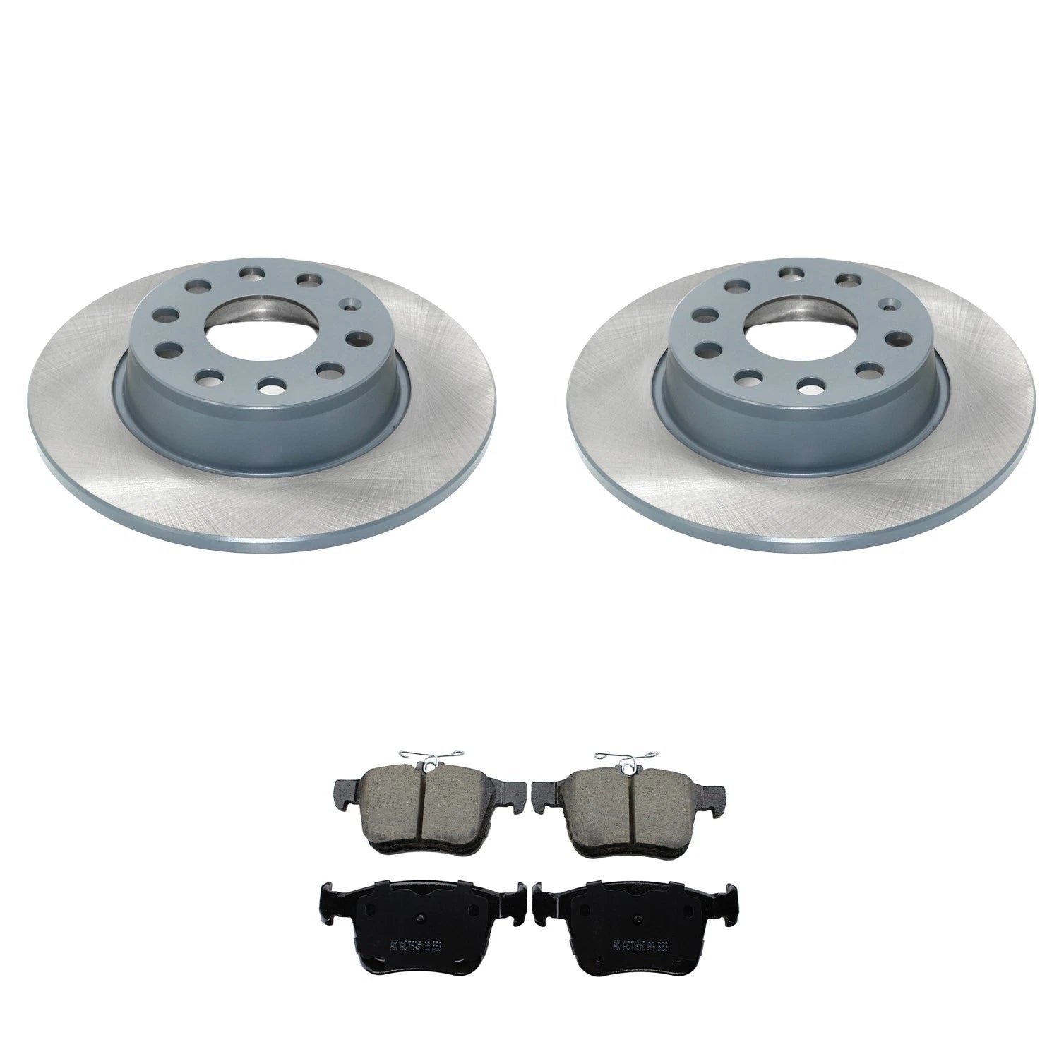 Set of 2 DuraGo Rear Rotors & Akebono EURO Ceramic Pads for A3 Quattro (2015–2020)