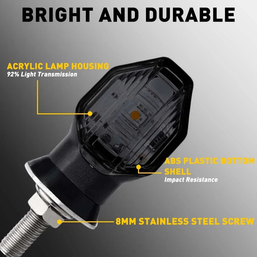 LED Mini Turn Signal Indicator Light for Honda Kawasaki
