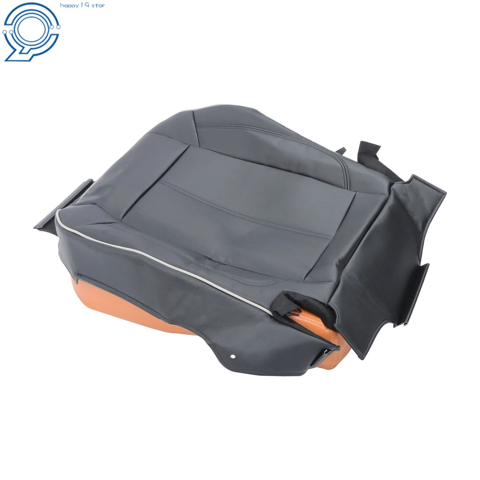 Driver Bottom Cushion Cover for Hummer H3 (2006-2010) Black Leather