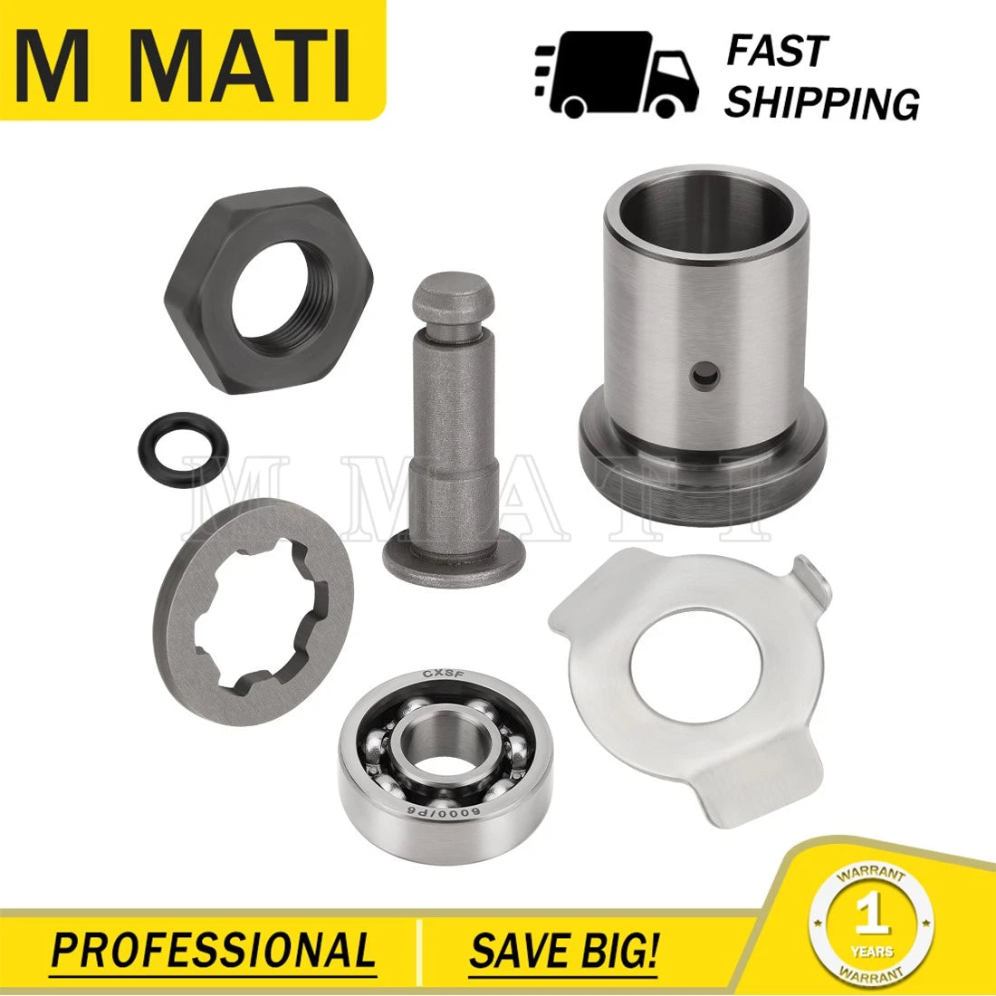 Clutch Bearing Spacer Push Plate Thrust Lock Nut for Yamaha TerraPro 350 (2000–2005)