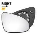 Right Side Heated White Mirror Glass for Toyota C-HR (2016–2023)